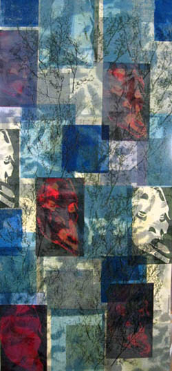 hand printed window shade